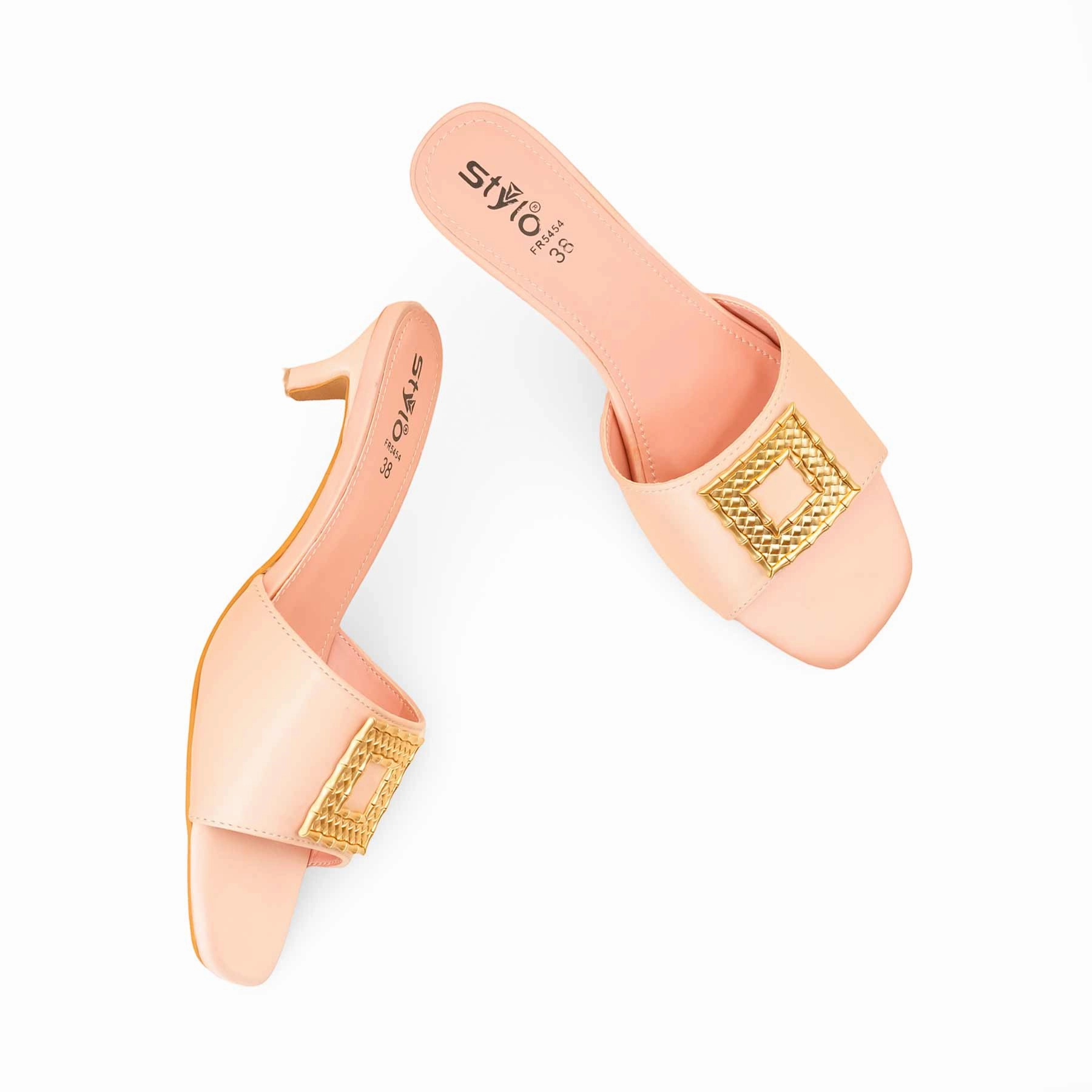 Pink Formal Slipper FR5454 Slippers With Fur Inside