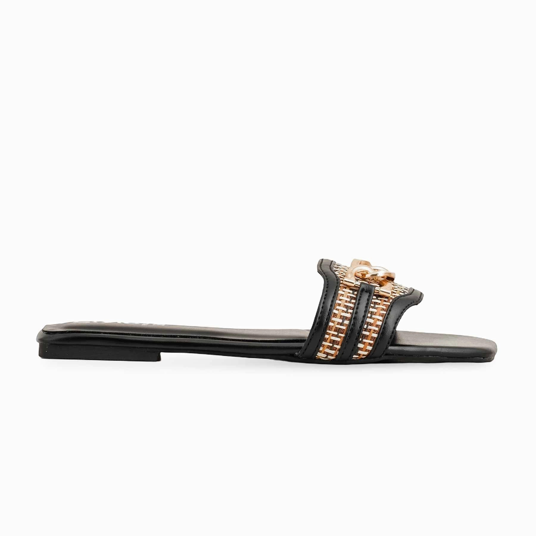 My Pillow Slides Black Formal Slipper FR8372