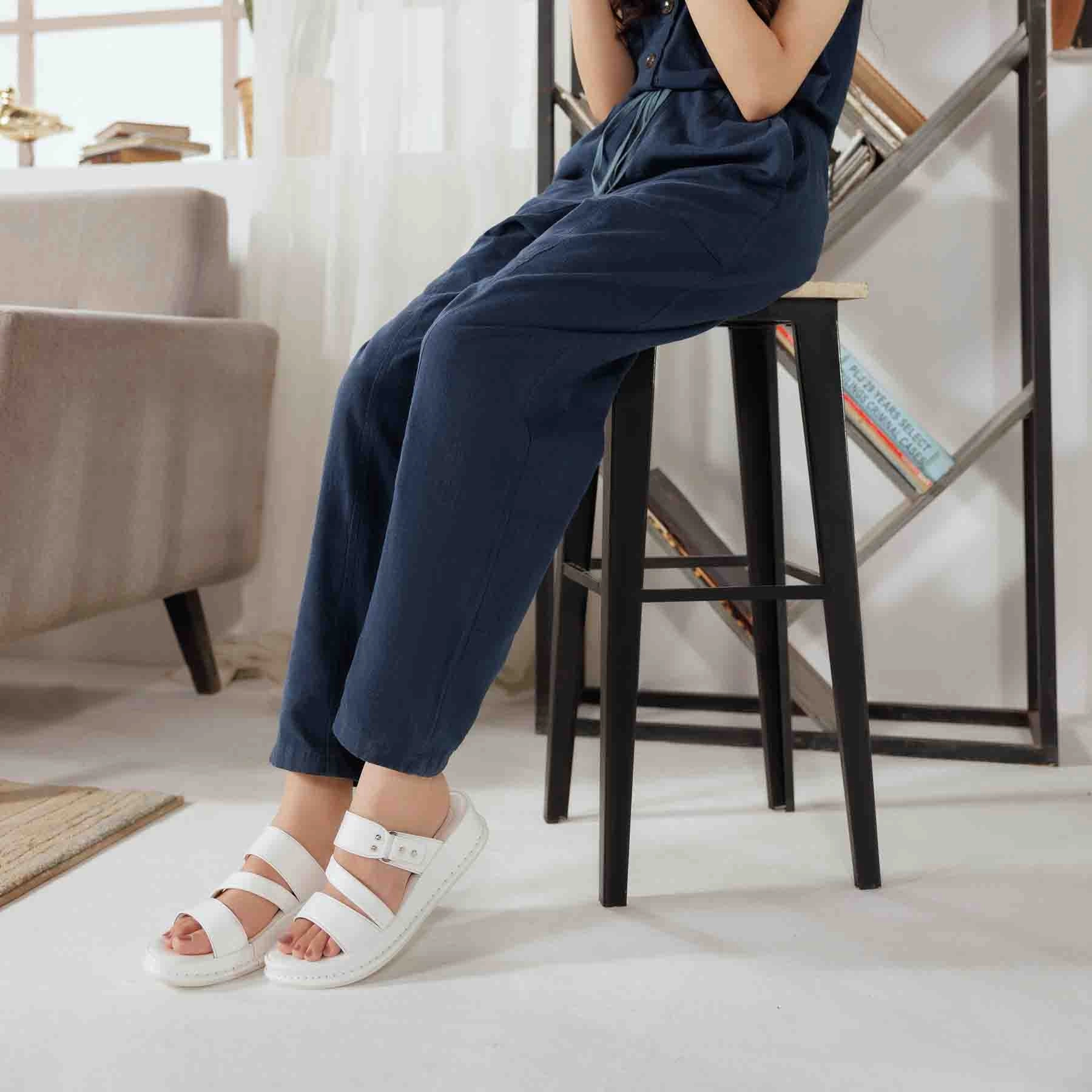 White Formal Slipper PU0522 Dormie Slippers