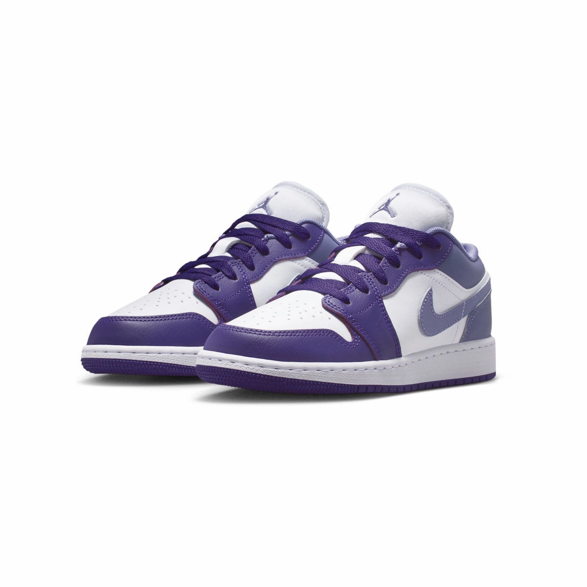 Air Jordan 1 Low 'Dusty Amethyst White and Purple' Big Kids' Shoes Asics Vibram Shoes