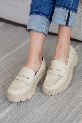 Penny For Your Thoughts Loafers in Bone Dolce And Gabbana Loafers