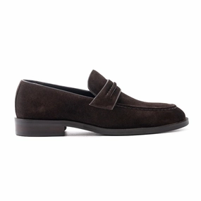 Cowboy Loafers OURTHREE Andrew Suede Leather Loafers Men - BRN