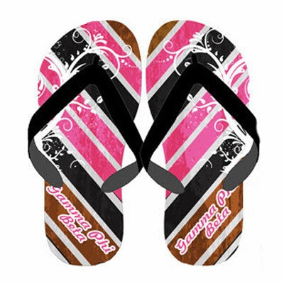 Solemates Flip Flops Sorority Chevron Stripe Flip-Flops - SBL100 - SUB