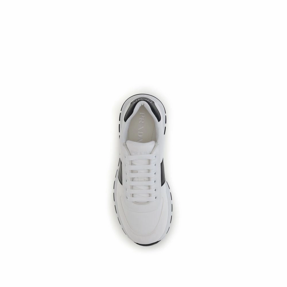 Vegas Sneakers Prada White Calf Leather Bos Taurus Low Top Sneakers