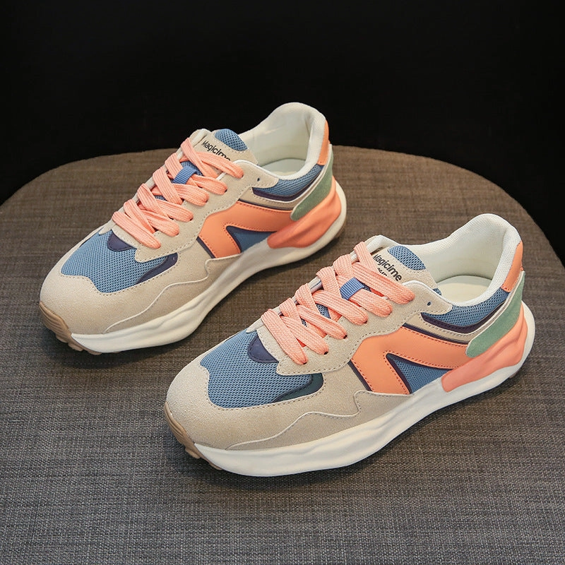 Autumn New Ins Korean Style Breathable White Shoes For Women Tactical Sneakers