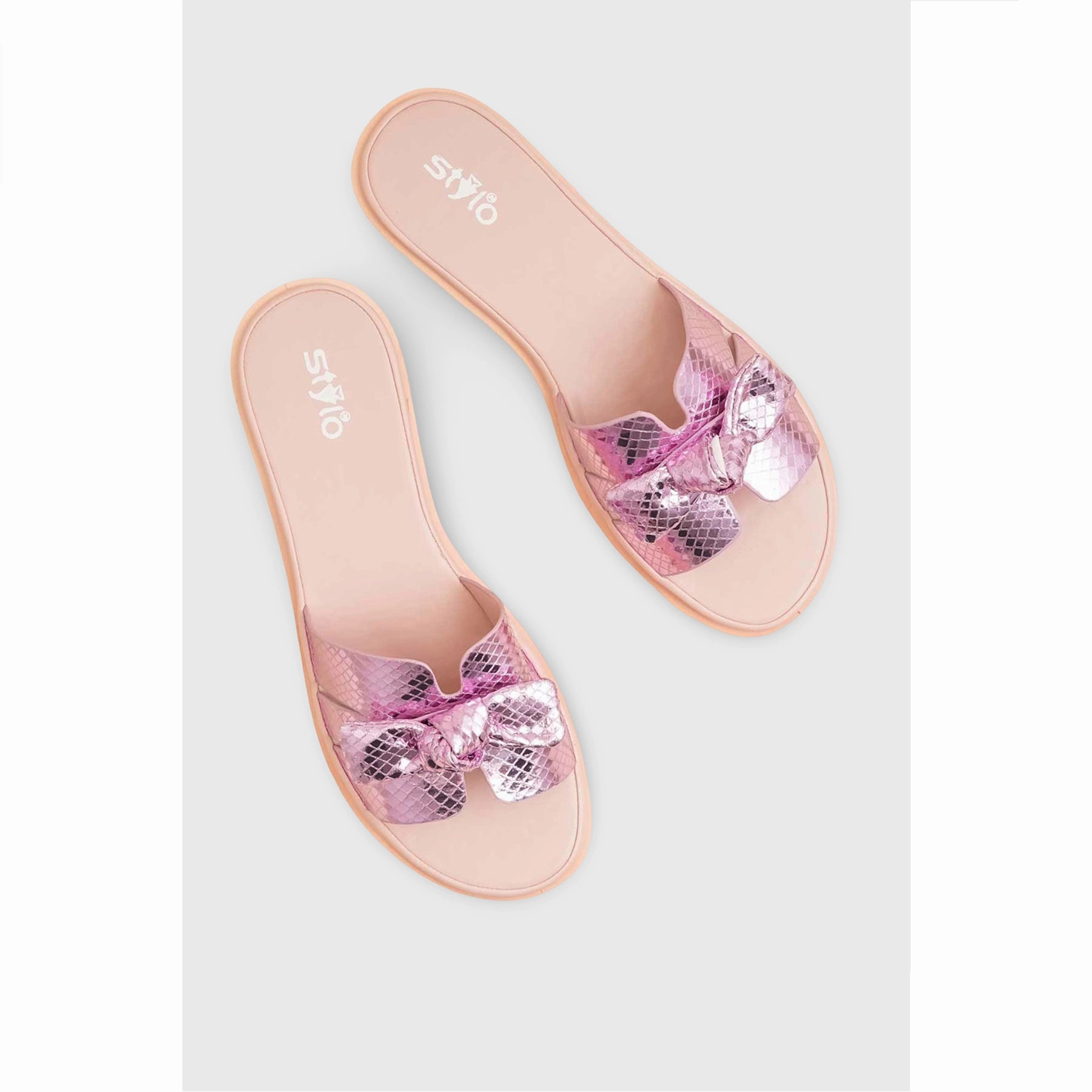 Best Leather Shoes Casual Pink Casual Softy CLS045