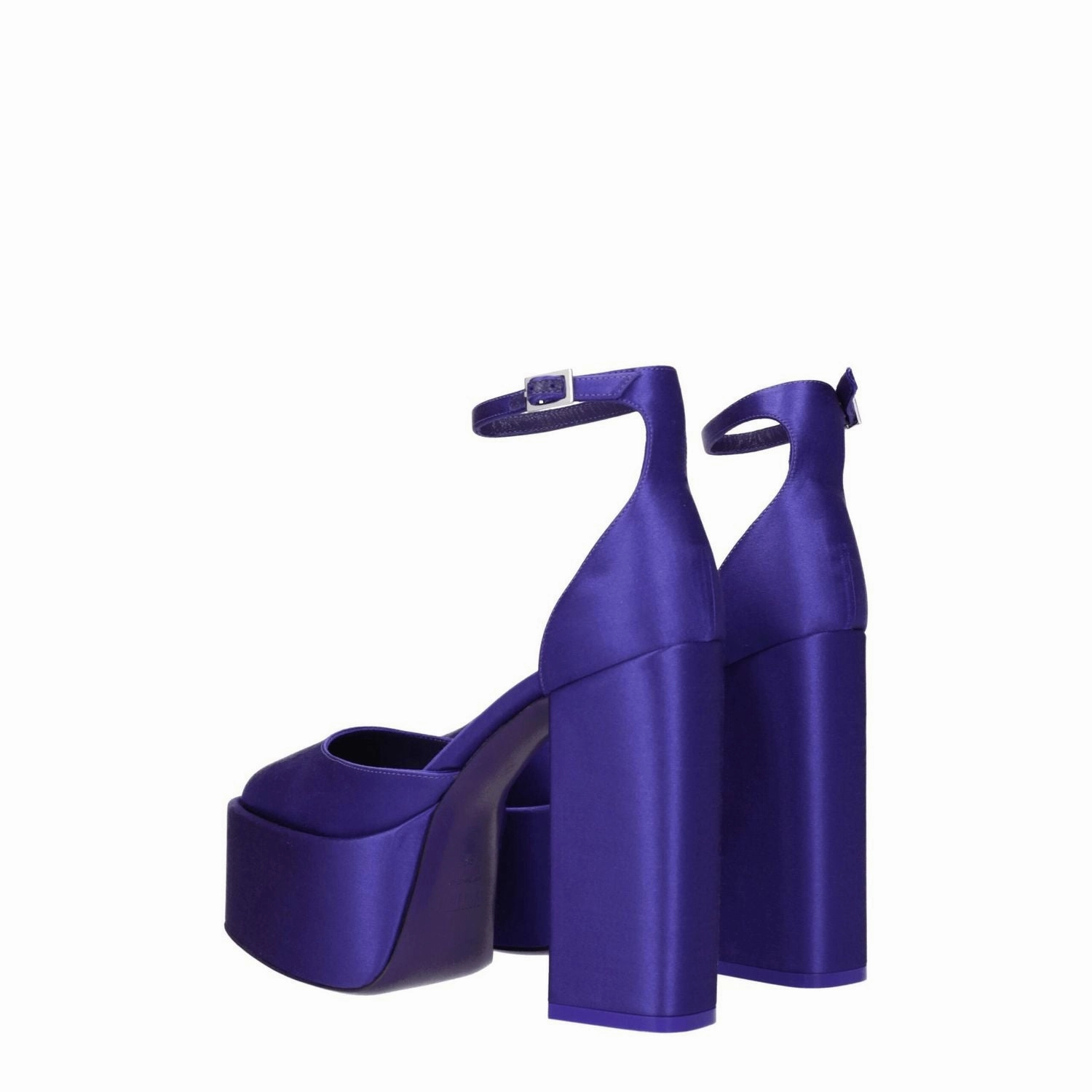 Paris Texas Purple Satin Platform Sandals Sandals Careers