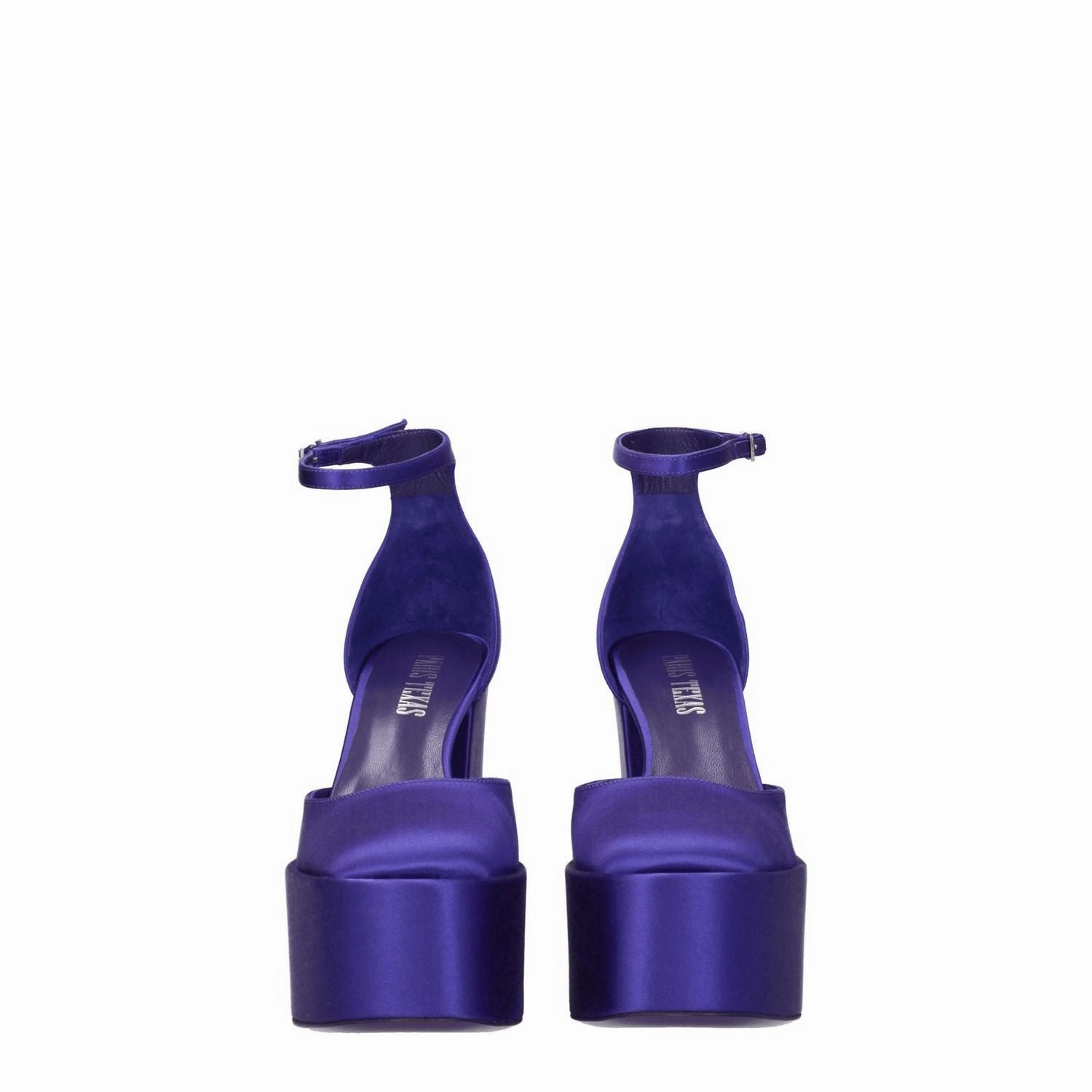 Paris Texas Purple Satin Platform Sandals Payless Shoes Sandals