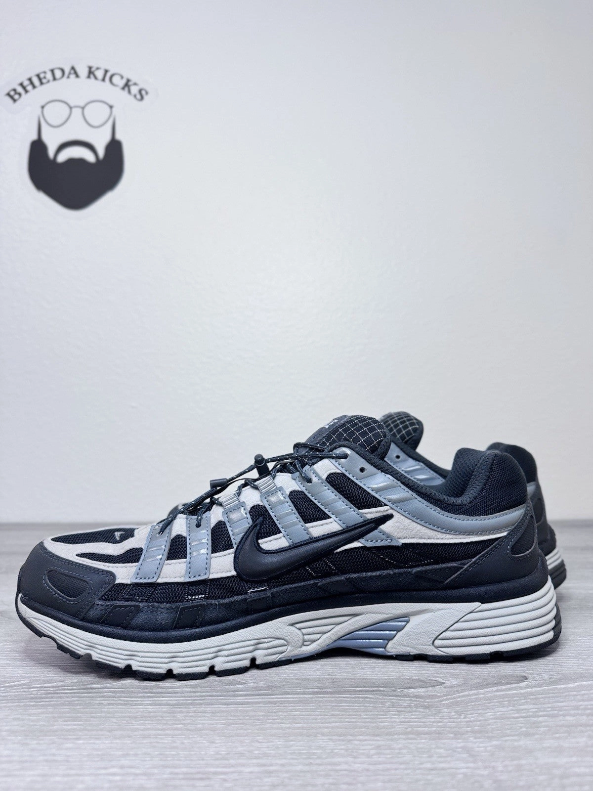 Size 14 - Nike P-6000 Premium Mens Anthracite Smoke Grey Black HQ3818-001 Wide Shoes Asics