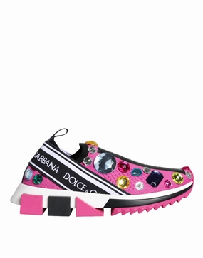 Chanel Shoes Sneakers Pink Sorrento Crystals Low Top Sneakers Shoes
