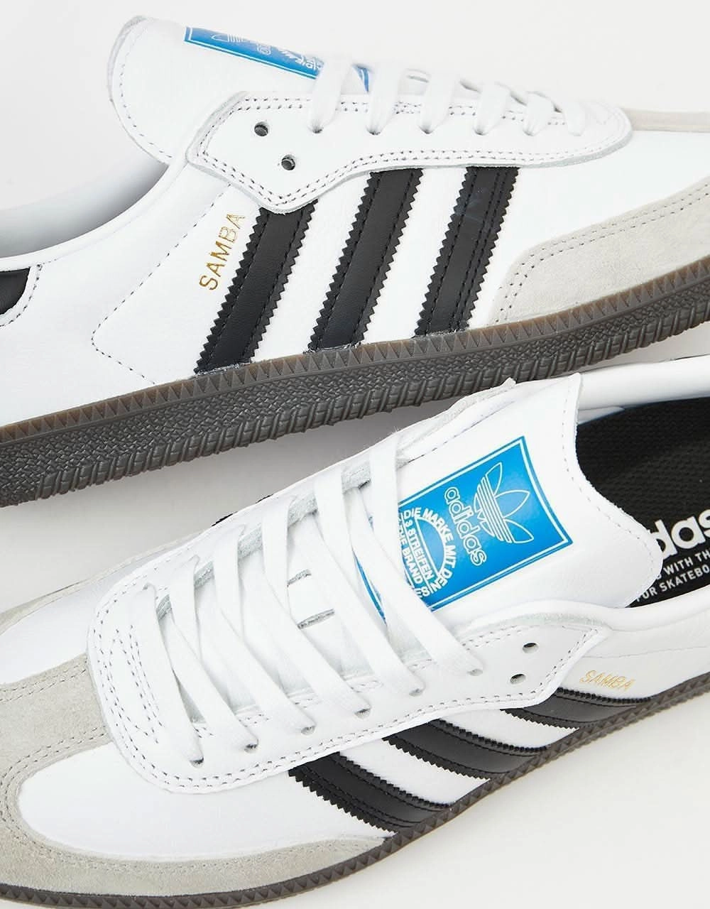adidas Samba ADV Skate Shoes - White/Core Black/Gum Adidas Amplimove Trainer Shoes