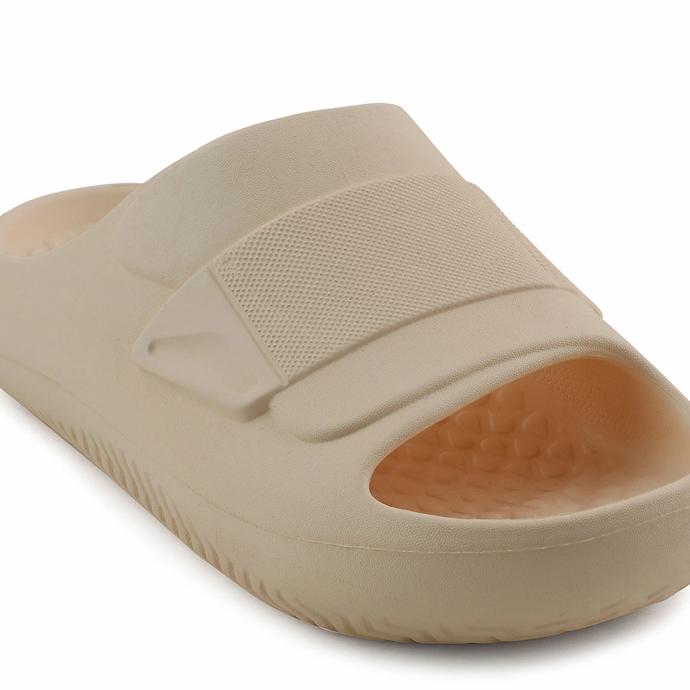 A-HA Khaki Casual Slides For Men DREAMWALKM By Liberty Kamaboko Slippers