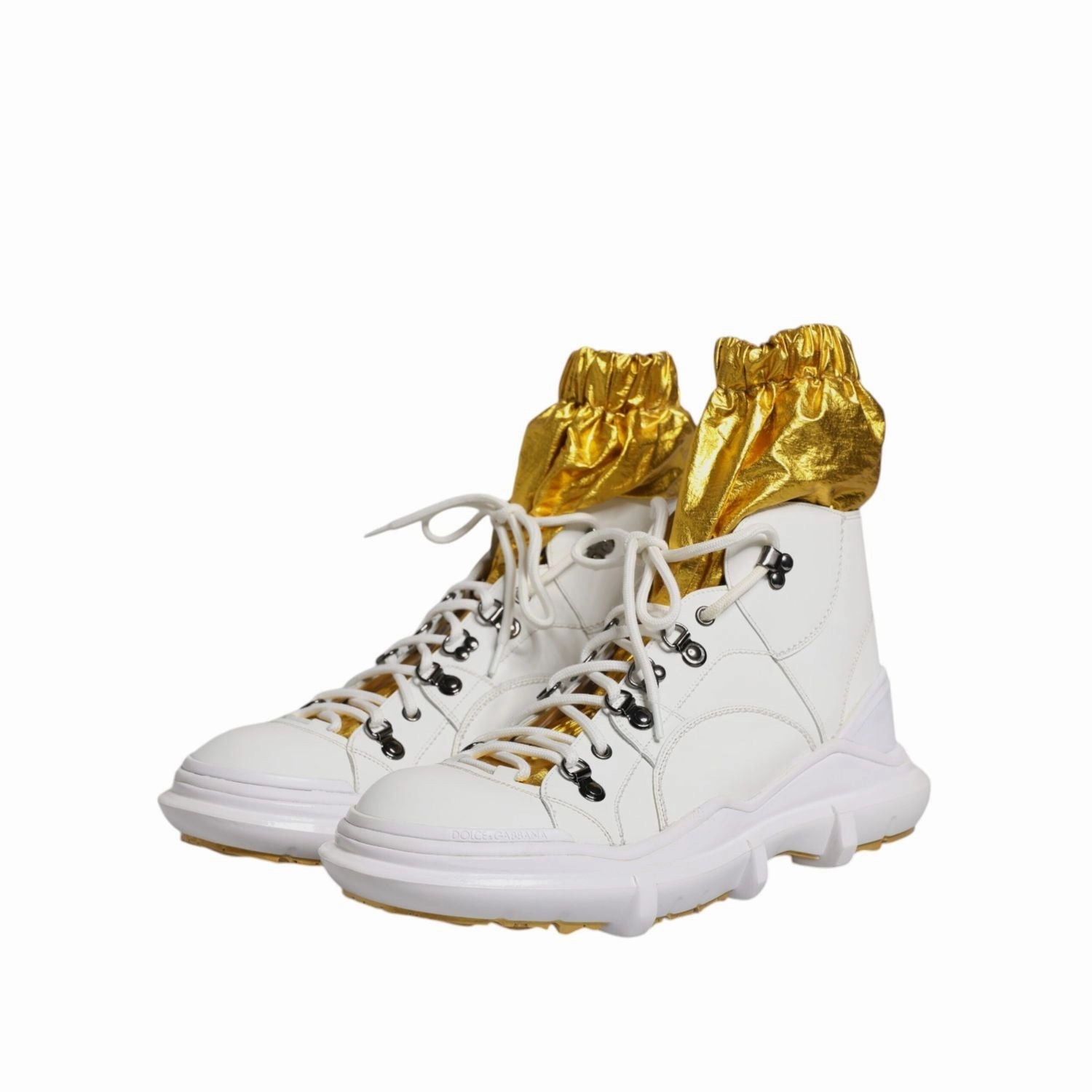 Berluti Sneakers Dolce & Gabbana White Nylon Galileo High Top Sneakers Shoes