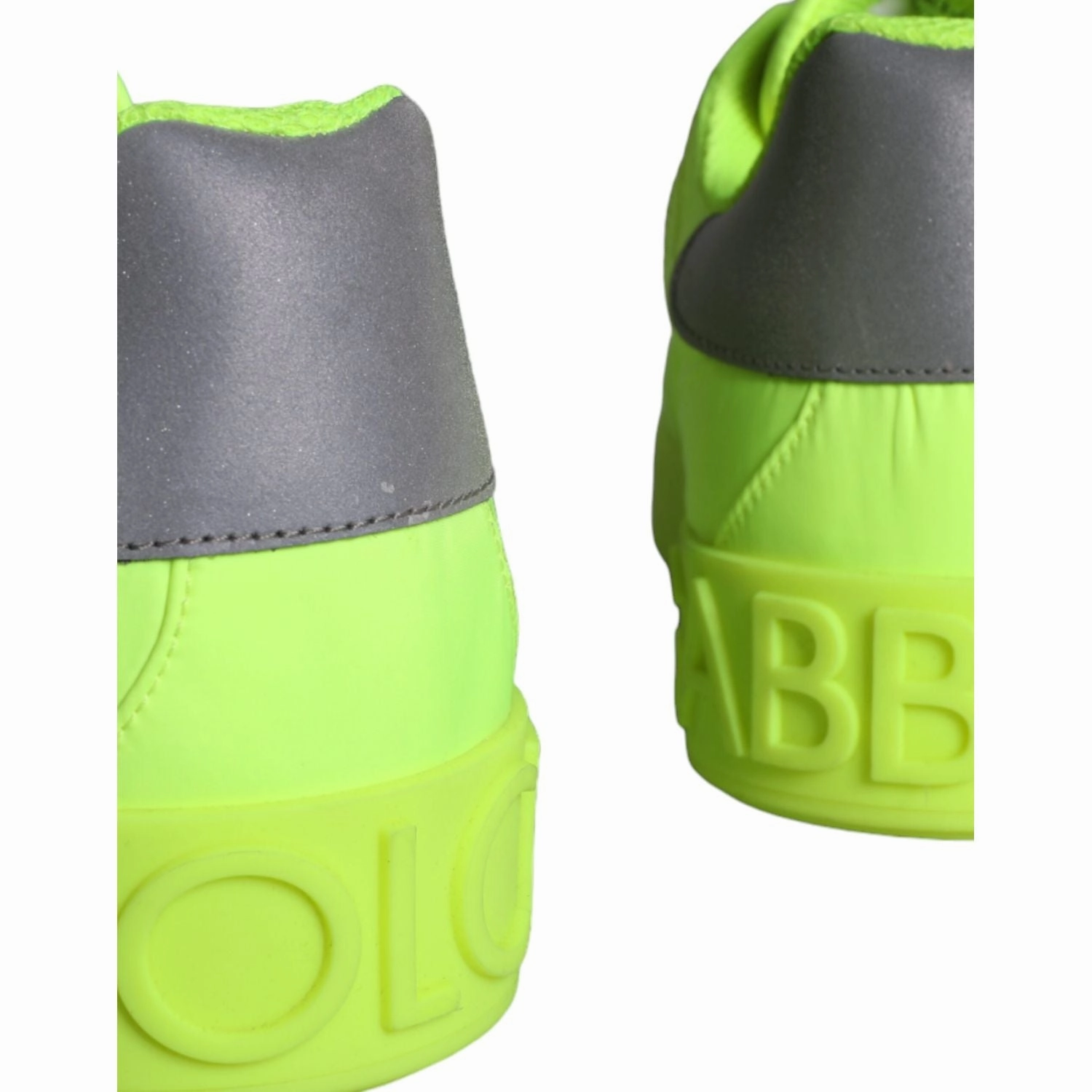 All Star Sneakers Dolce & Gabbana Neon Green Logo Tape Low Top Sneakers Shoes