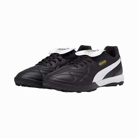 Puma KING TOP TT Football Boots Unisex Puma Black Puma White Gold Puma Selena Shoes