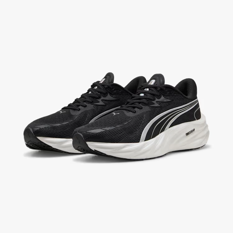PUMA Mens Velocity Nitro 4 - PUMA BLACK-PUMA SILVER Asics Track Shoes Spikes