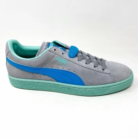 Puma Suede Classic   LFS Limestone Atomic Blue Holiday Mens Sneakers 356328 13 Asics Rulon Gardner Wrestling Shoes
