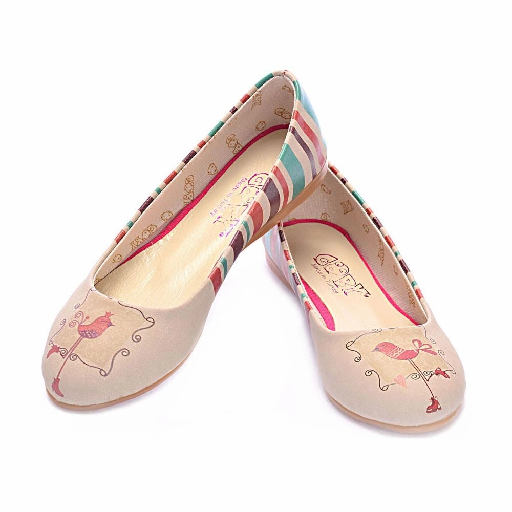 Puppet Bird Ballerinas Shoes 1017 Suede Flat Shoes