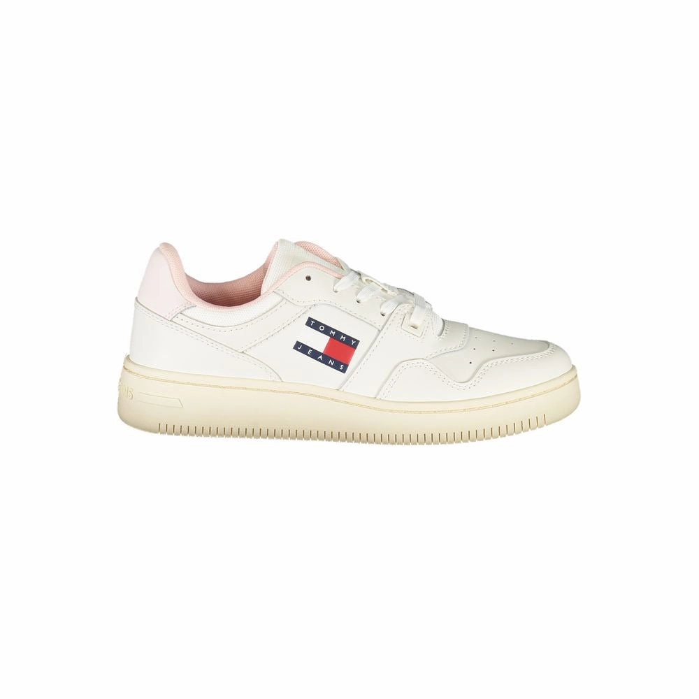 Tommy Hilfiger White Leather Women Sneaker Smith Sneakers