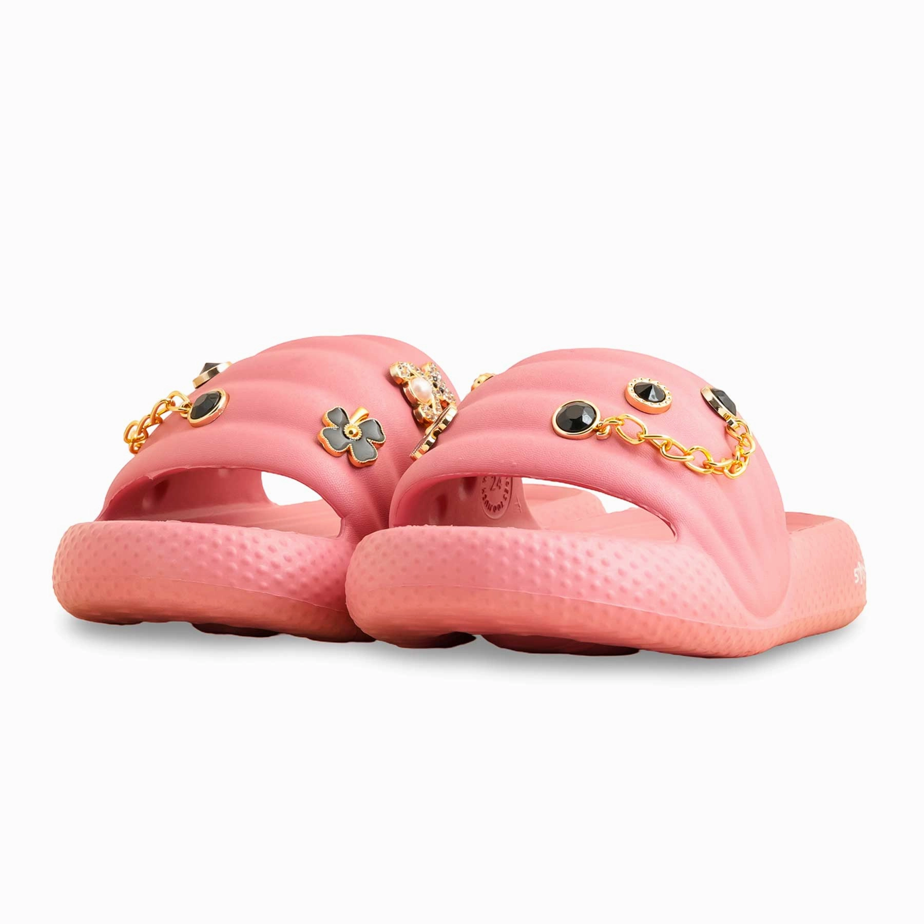 Flat High Shoes Pink Casual Softy For Ladies CL9353