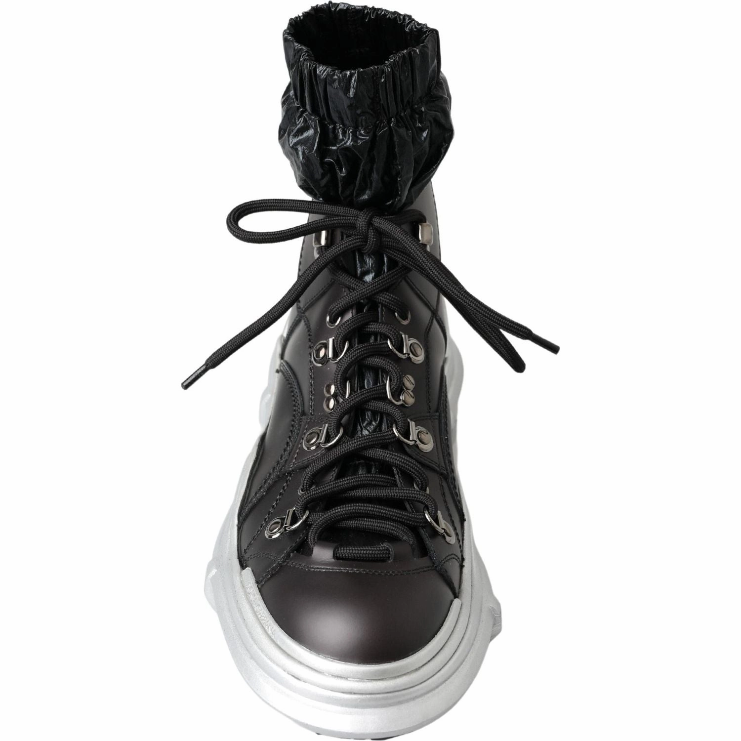 Sneakers Track Dolce & Gabbana Black Nylon Galileo High Top Sneakers Shoes