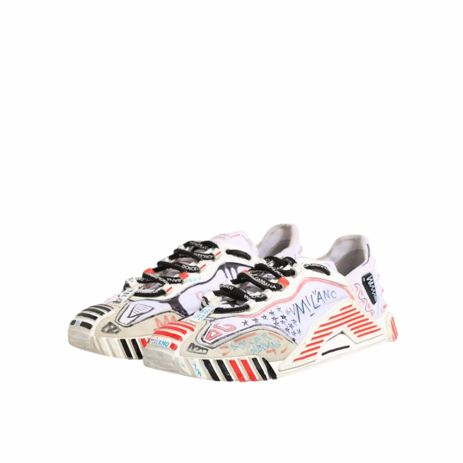 Best Boat Sneakers Dolce & Gabbana Multicolor Suede Fabric NS1 Sneakers Shoes