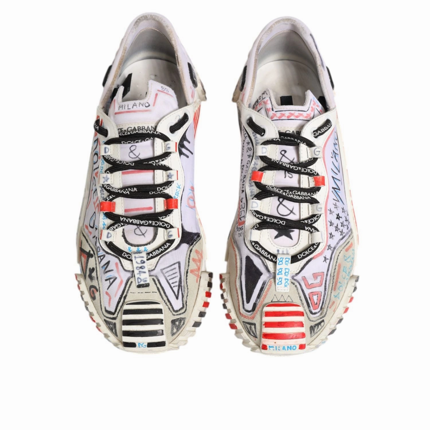 Sneakers Retro 9 Dolce & Gabbana Multicolor Suede Fabric NS1 Sneakers Shoes