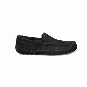 UGG Ascot Oiled Suede Black Slippers - Men's Vionic Slippers Near Me