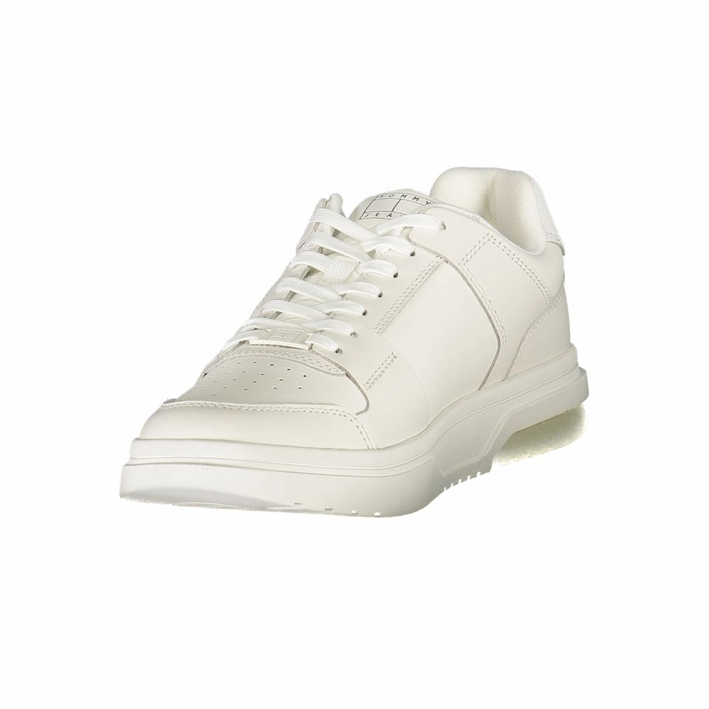 Platform High Top Sneakers Tommy Hilfiger White Leather Men Sneaker