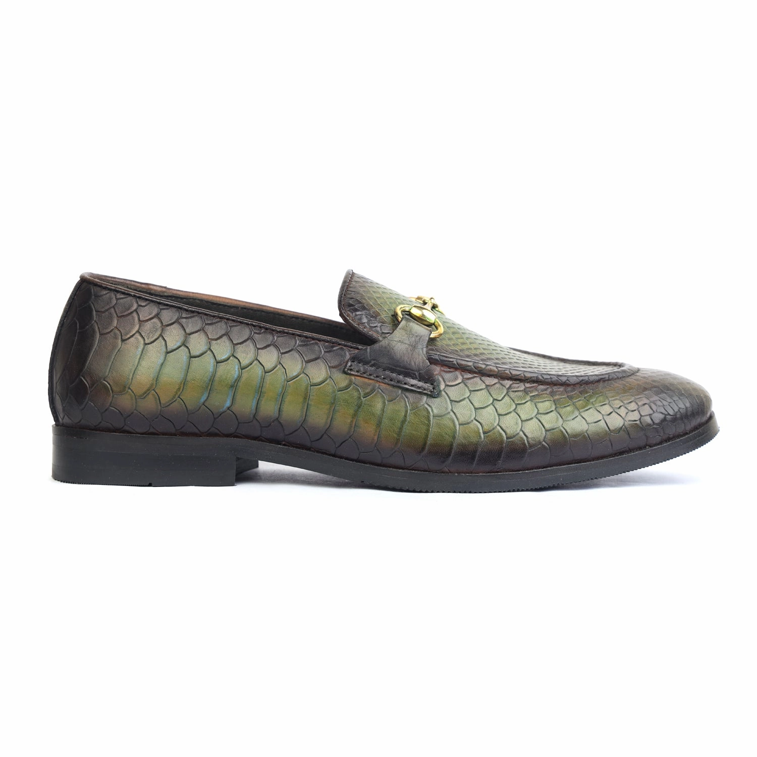 Chunky Loafers Near Me Python Embossed Loafers Green
