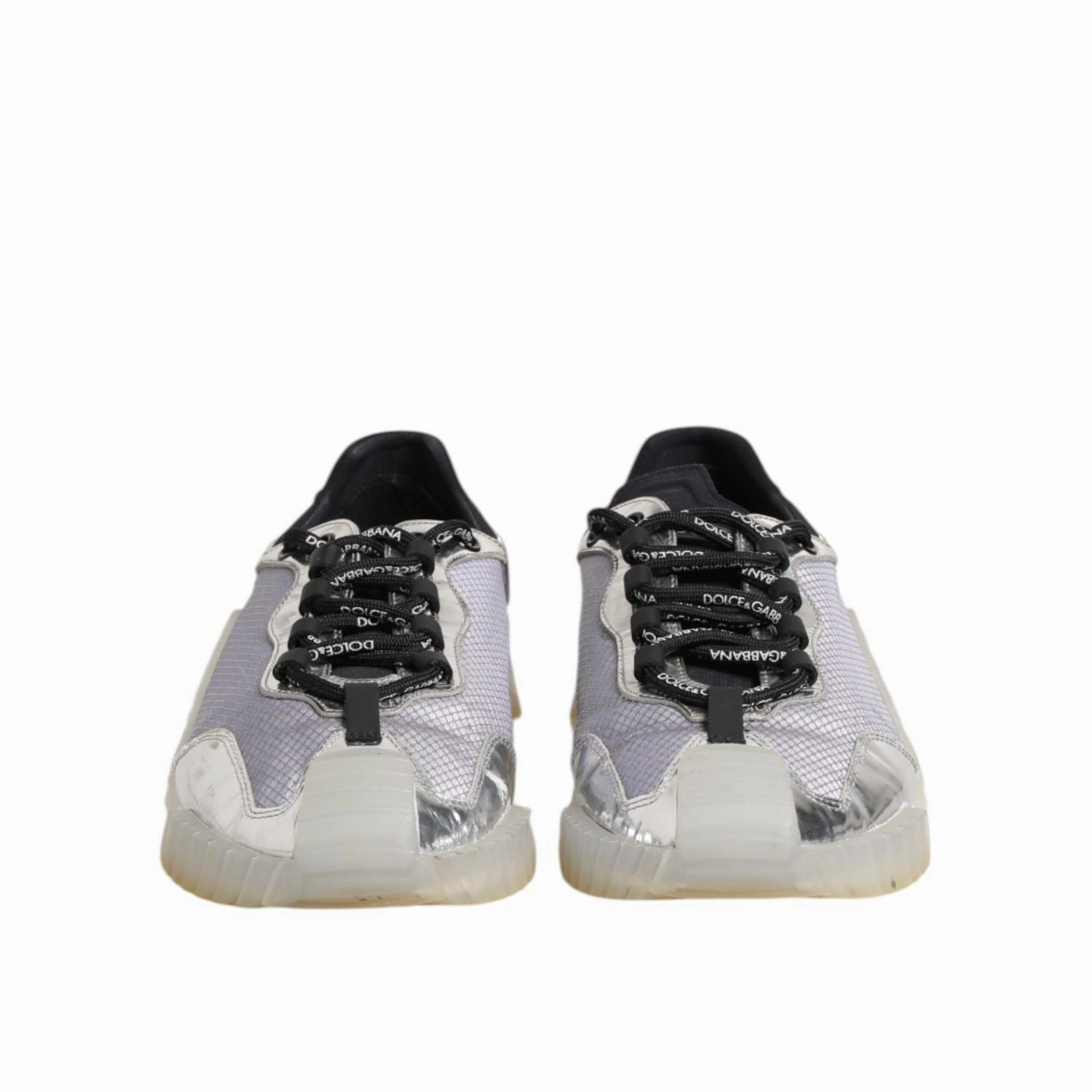 608 Sneakers Dolce & Gabbana Black Silver NS1 Men Low Top Sneakers Shoes