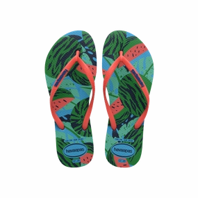 Serape Flip Flops Slim Summer Fruits Flip Flops