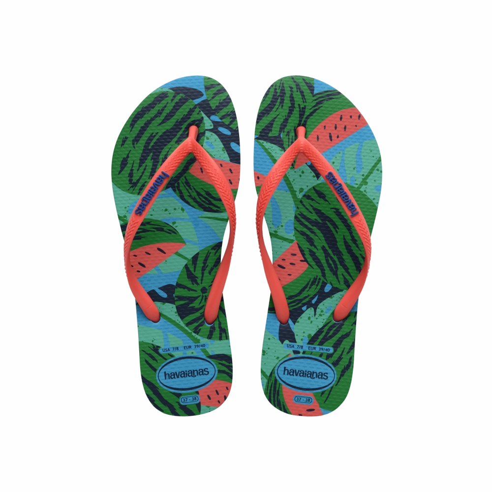 Ribbon Flip Flops Slim Summer Fruits Flip Flops