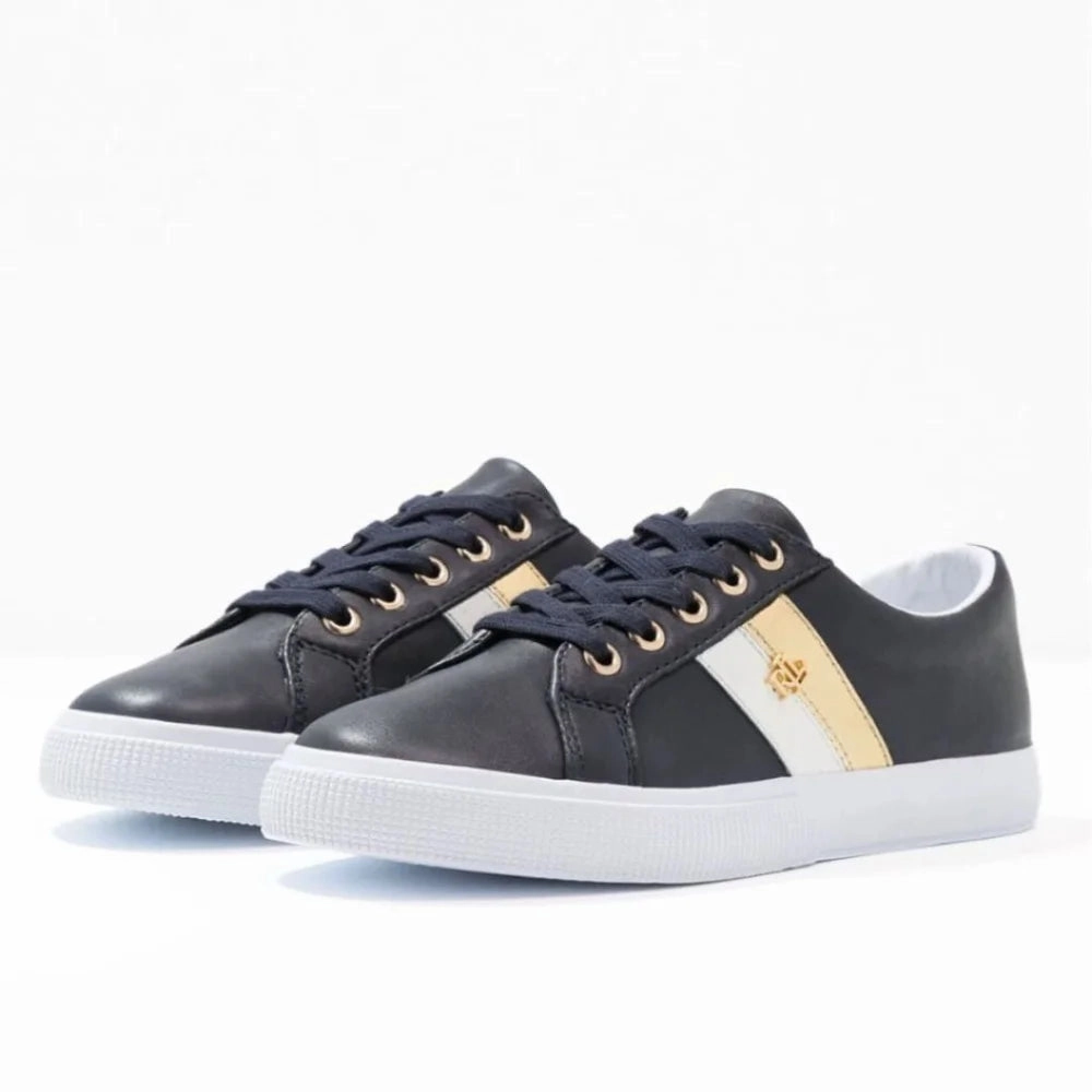 Ralph Lauren Janson II Leather Navy Women Exclusive Jordan Sneakers