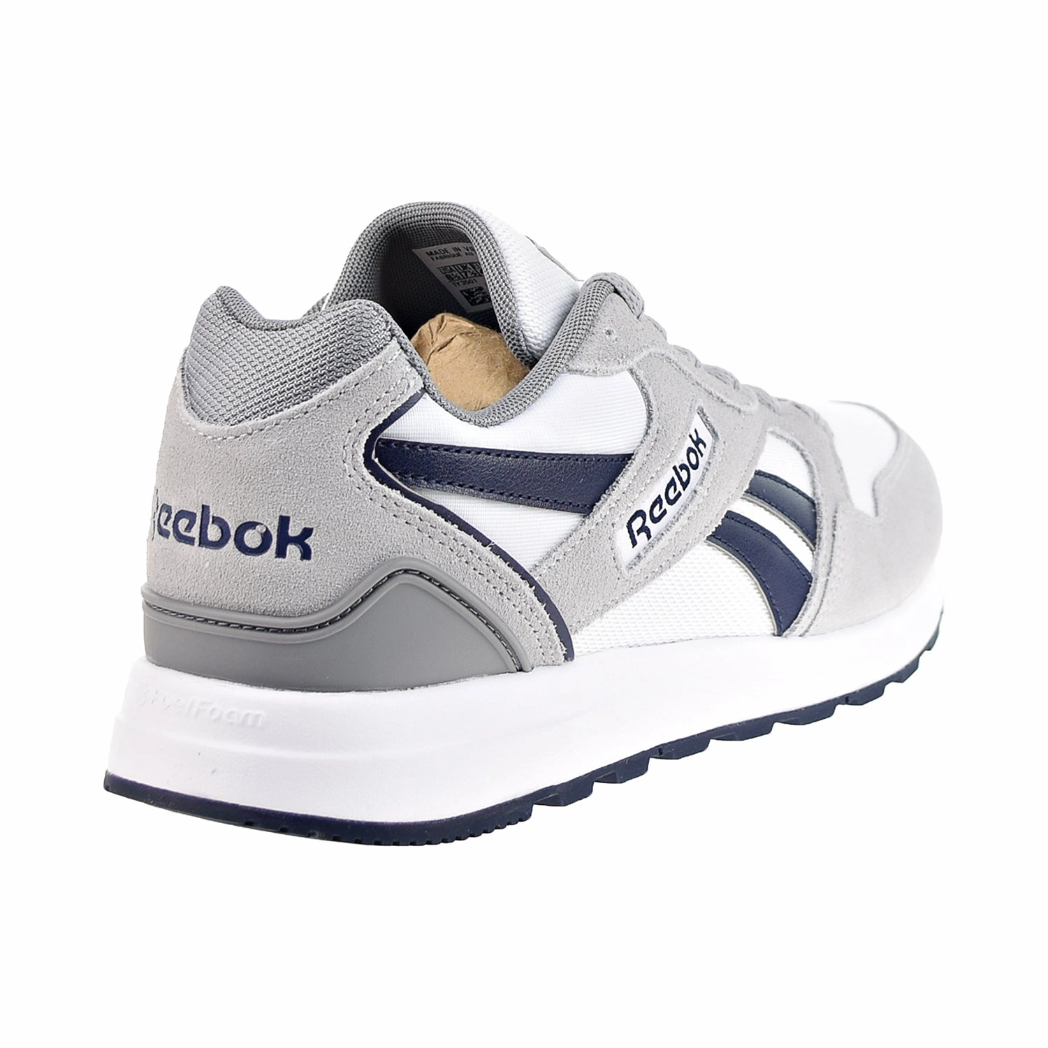 Kai Run Shoes Reebok GL 1000 Men's Shoes Cloud White/Vector Navy/Pure Grey 3