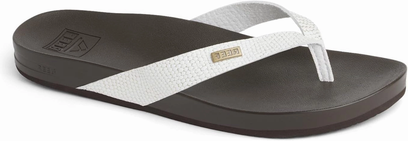REEF Cushion Court Women's Flip Flop Brown Sassy - Molded Cushion Footbed, Arch Support, Water-Friendly Comfort Sandals Flip Or Flop Game Show
