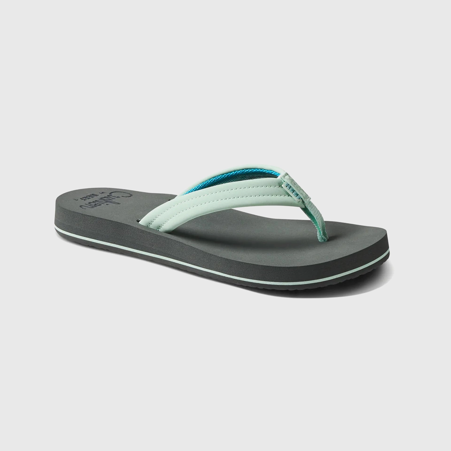 Best Fishing Flip Flops Reef Womens Cushion Breeze Flip Flops - Grey/Mint