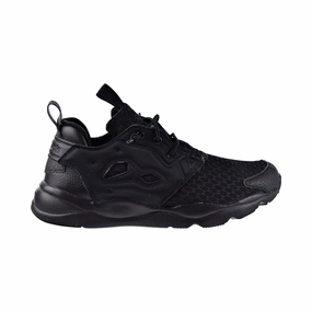 Reebok Furylite Mens Shoes Black Comfortable Casual Leather