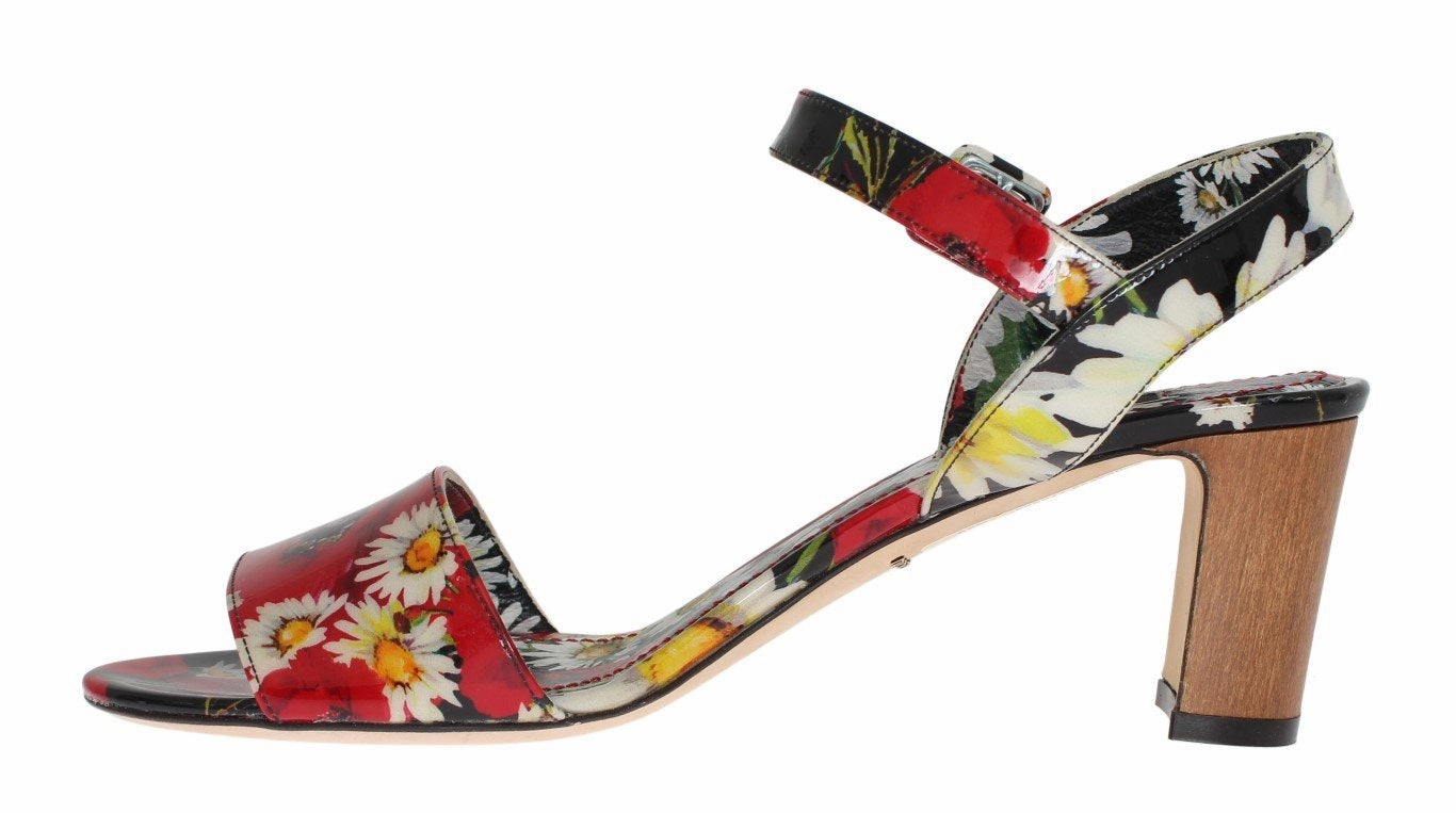 Sandals Church Riverside Multicolor Floral Leather Ankle Strap Sandals