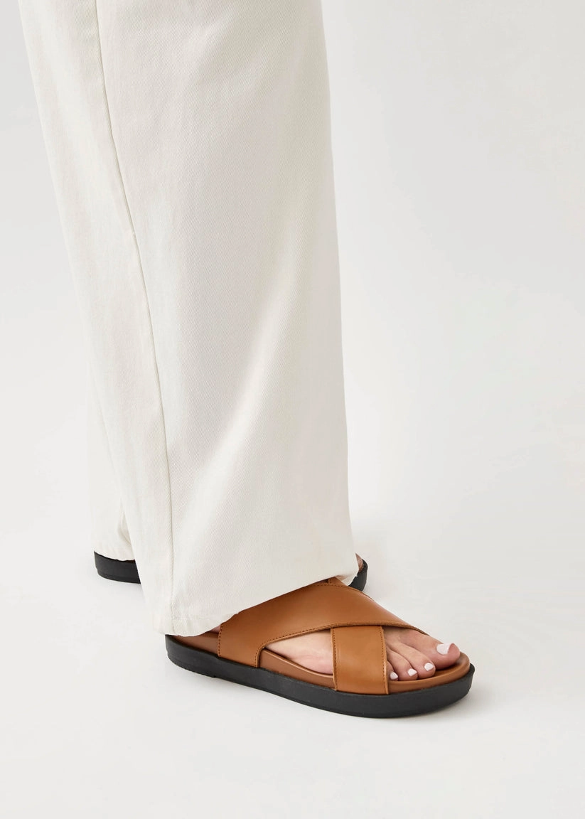 ALOHAS Nico Leather Sandals Criss Cross Sandals