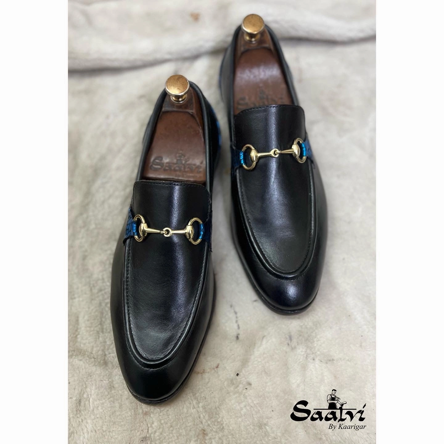 Horsebit Loafers Blue Foil Ck Loafers