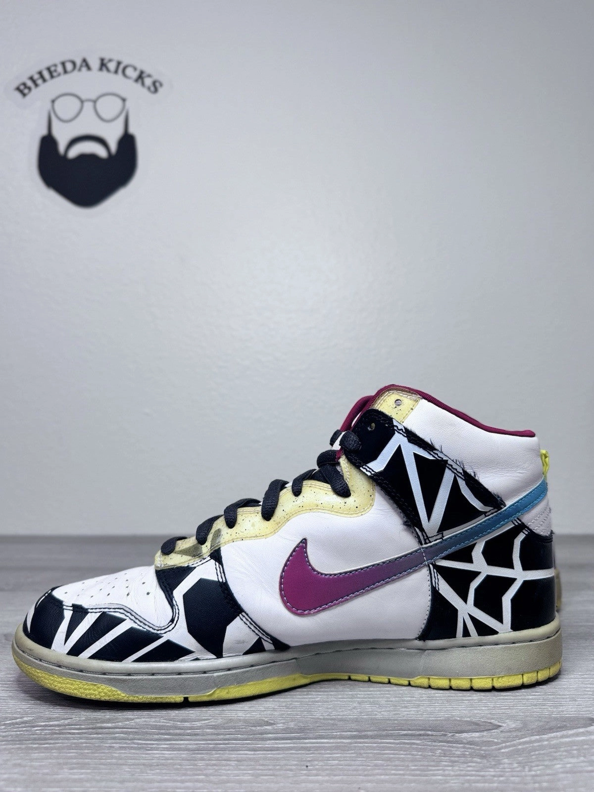 Size 11.5 - Nike SB Dunk Premium High Thrashin 313171-141 Preowned Authentic Best Asics Shoes For Running And Strength Training