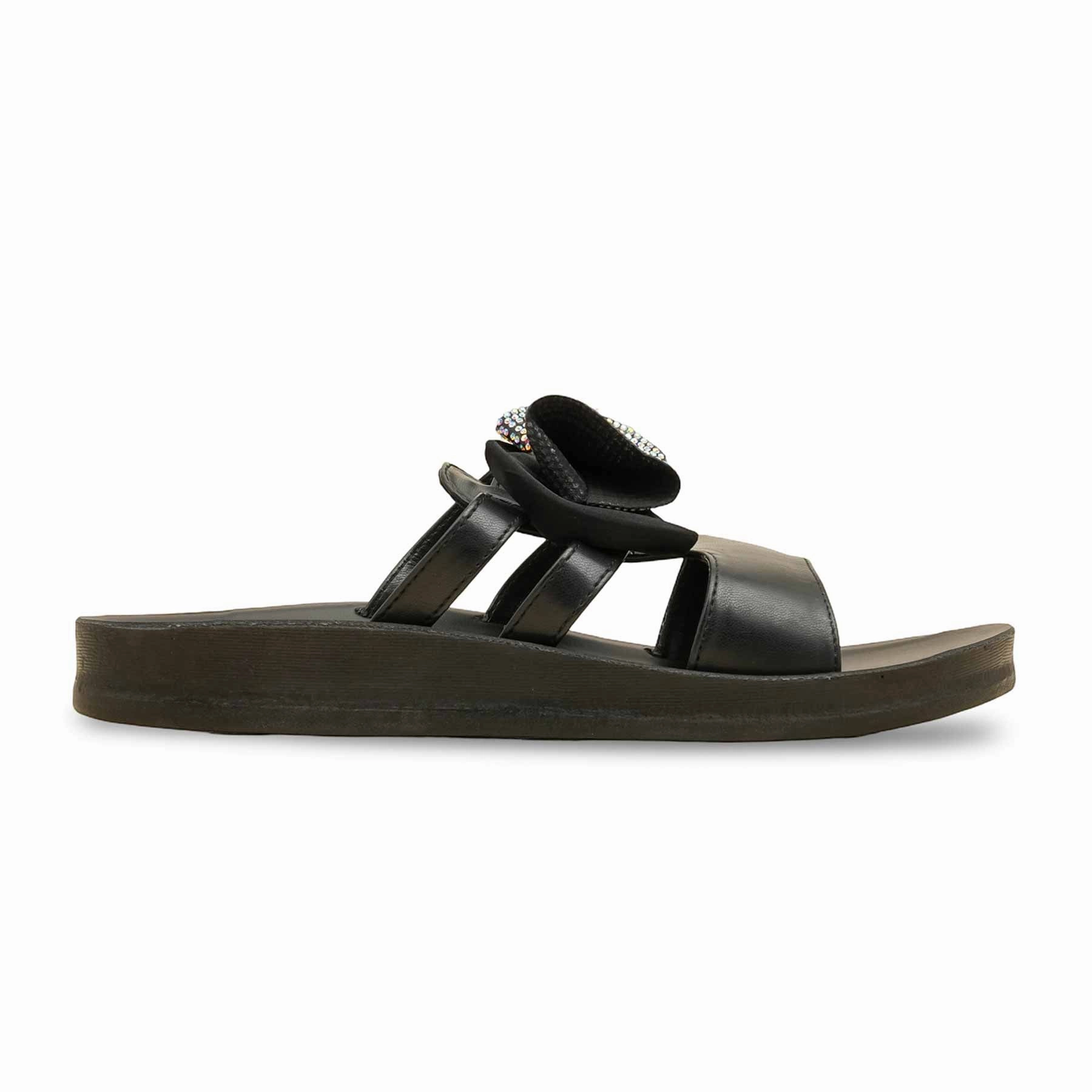 Black Casual Softy For Ladies CL5496 Flat Shoes And Lower Back Pain