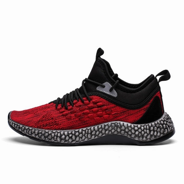 520v9 Running Shoes - Ss25 2020 Men Sneakers Fly Weave Non-slip Running Shoes Trainers Footwear Black Red Lightweight Sports Athletic Shoes Men's Brand