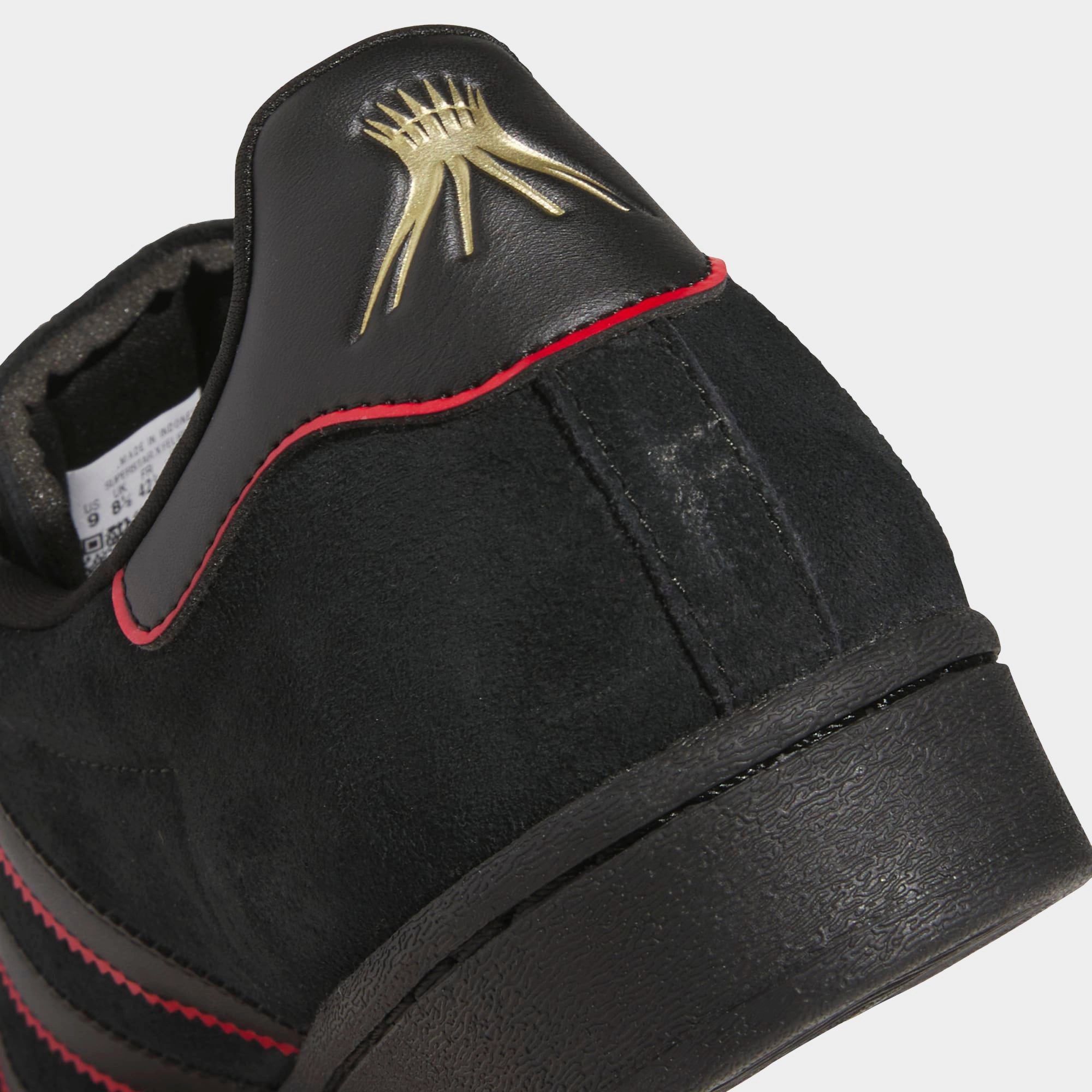 ADIDAS X FELIPE GUSTAVO SUPERSTAR - BLACK/SCARLET Adidas Climalite Shoes