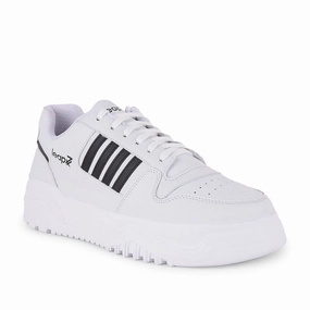 Casual Shoes To Wear Leap7x Casual White Lacing Sneakers For Men JAXER-1E By Liberty