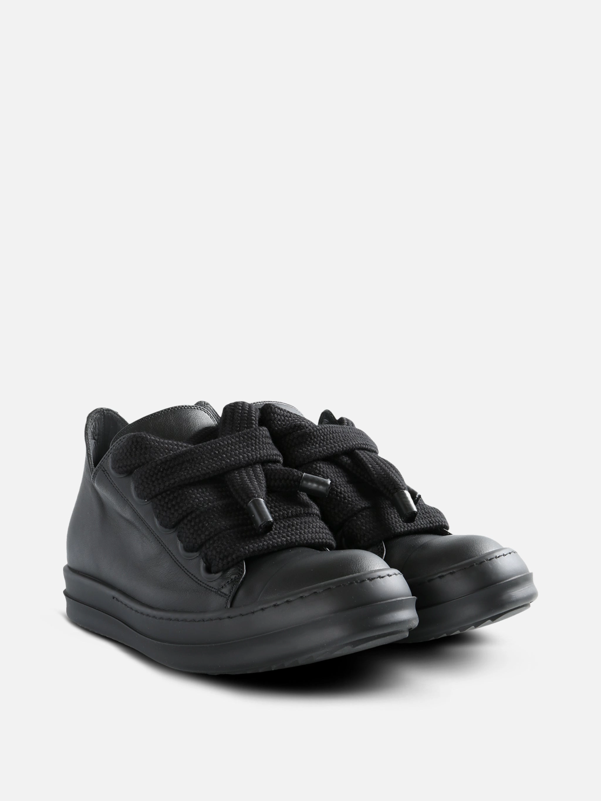 RICK OWENS - Women Scarpe In Pelle Jumbolace Low Sneakers Mary Janes Sneakers