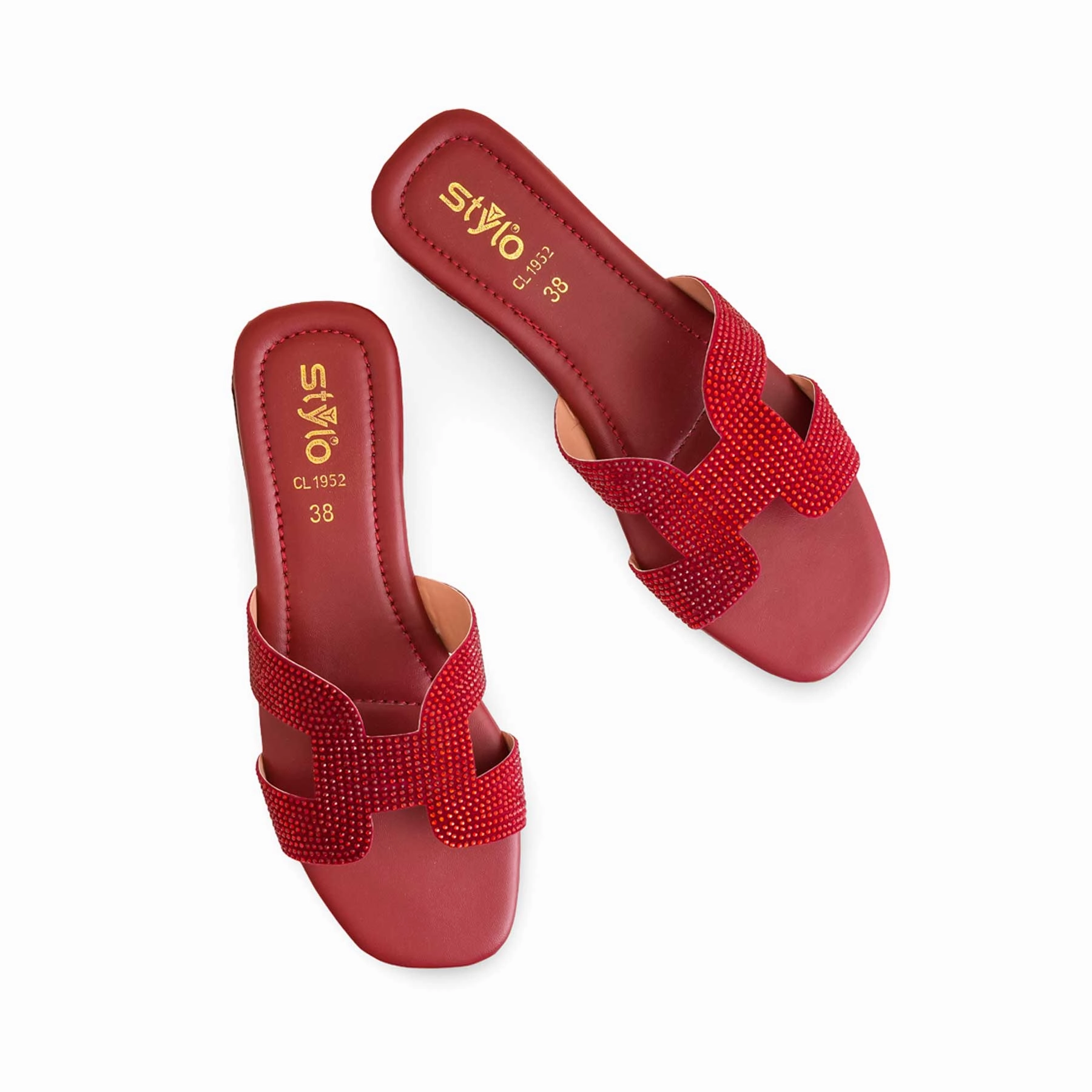 Maroon Casual Slipper CL1952 Cheap Casual Slip On Shoes