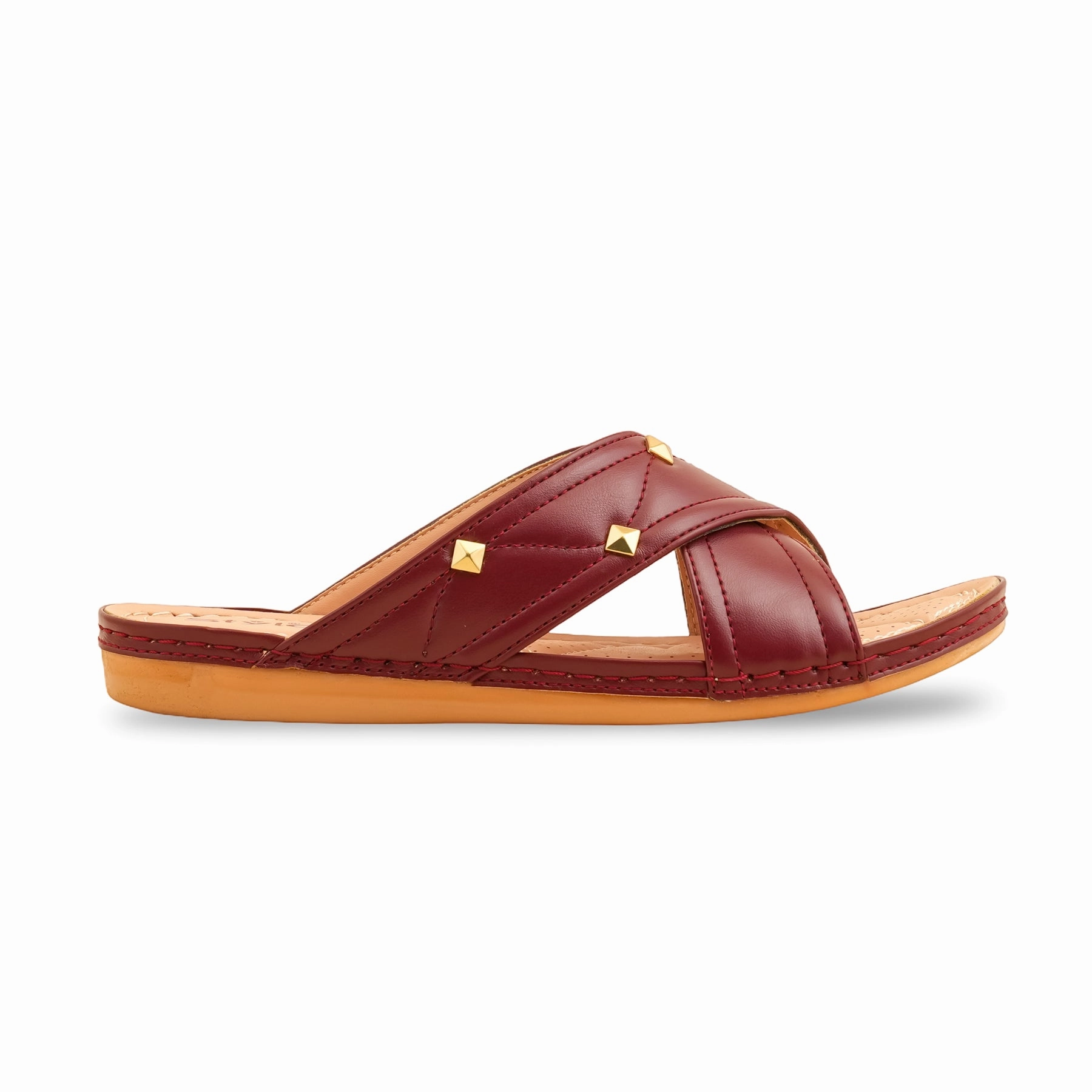 Slippers Lazy Step Maroon Formal Slipper PU0539