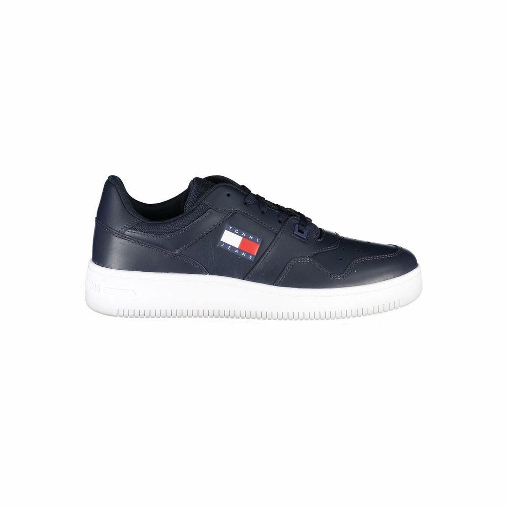 Marter Casual Slip On Shoes Tommy Hilfiger Blue Contrast Sneakers with Logo Detail